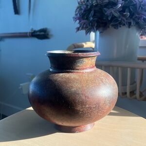 Patina Metal Vase